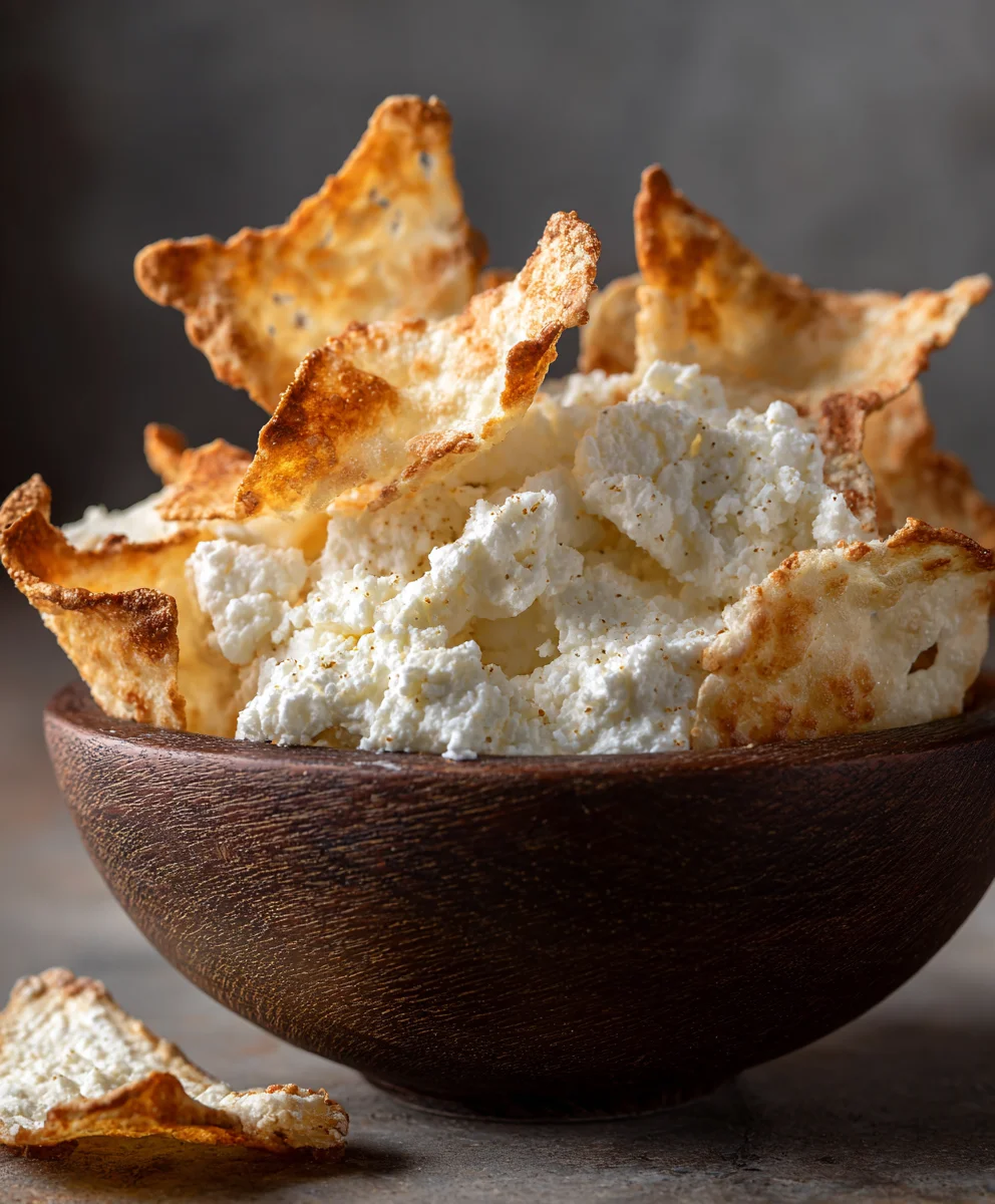 Crunchy Cottage Cheese Chips-Healthy Snack