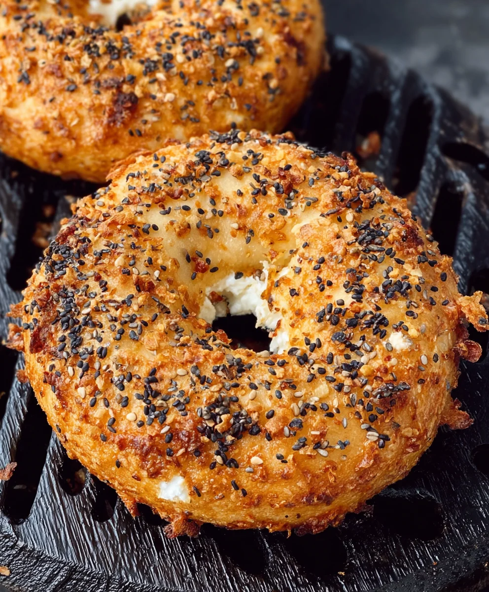 Protein Bagels with Cottage Cheese - Healthy Breakfast