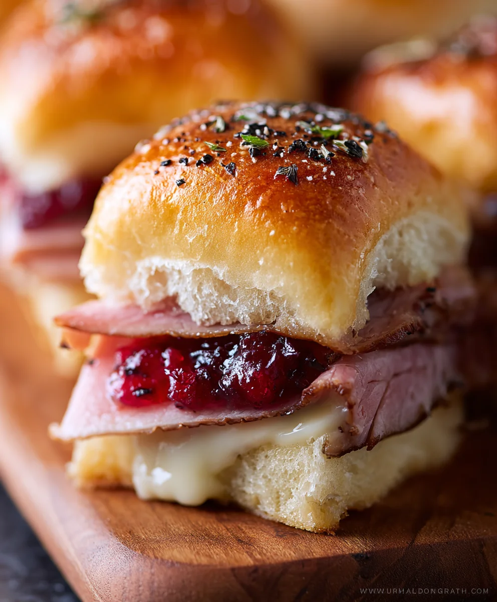 Beef Beef Ham Cranberry Sliders- Flavorful Bites