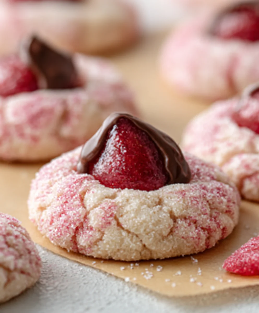 Strawberry Kiss Cookies- Easy & Delicious Recipe