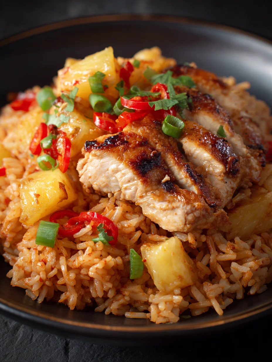 Sweet Pineapple Chicken Rice Bowl Recipe