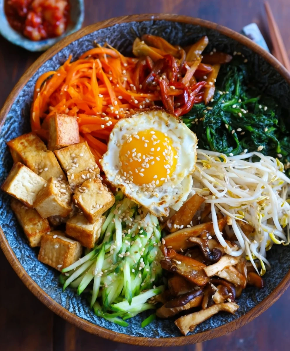 Easy Vegan Bibimbap Recipe- Healthy & Delicious Bowl