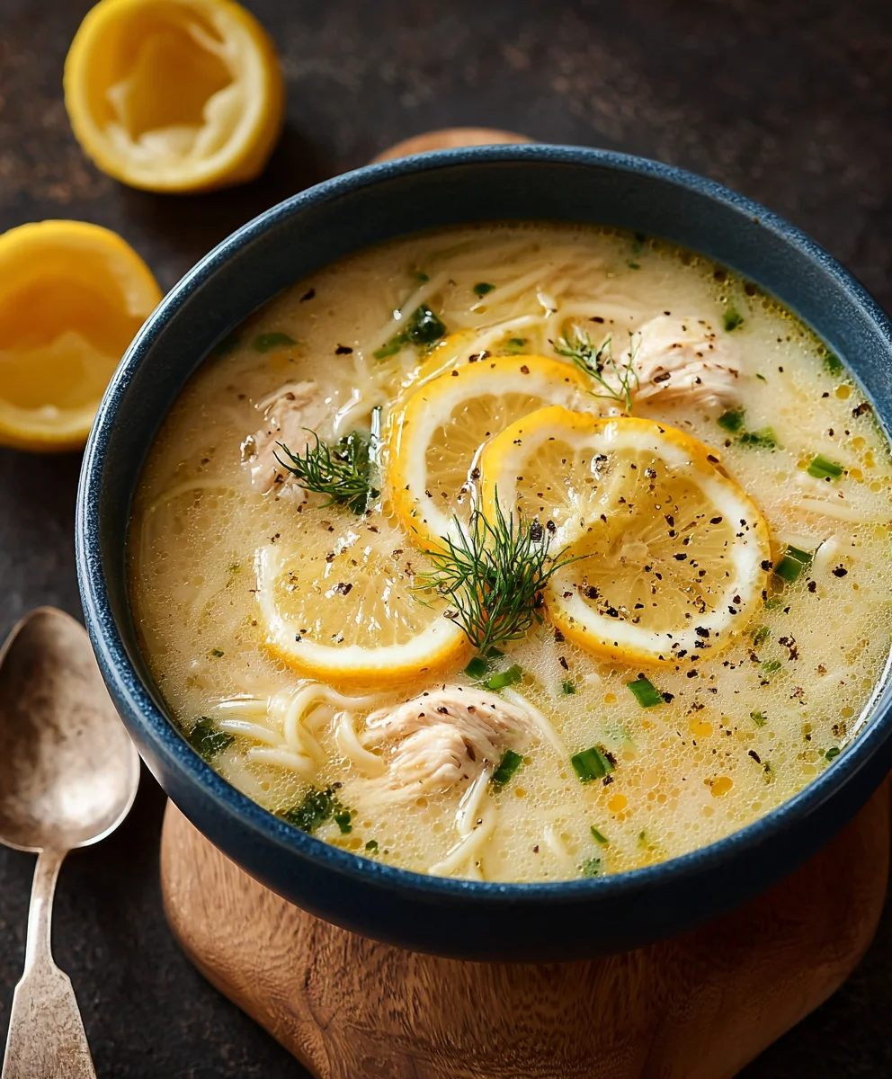 Authentic Greek Lemon Chicken Soup Recipe-Flavorful & Easy
