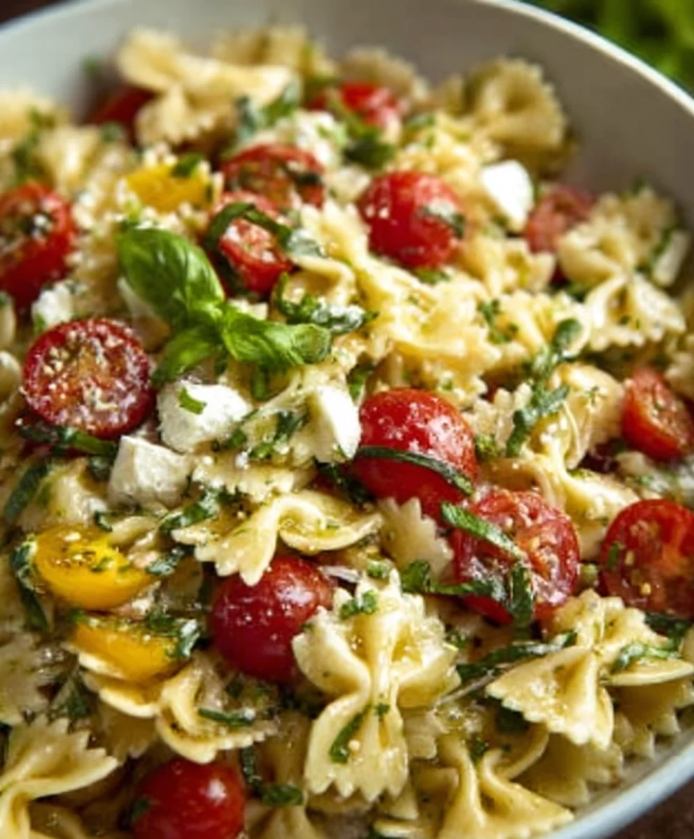 Easy Bow Tie Pasta Salad Recipe- Crowd Pleaser
