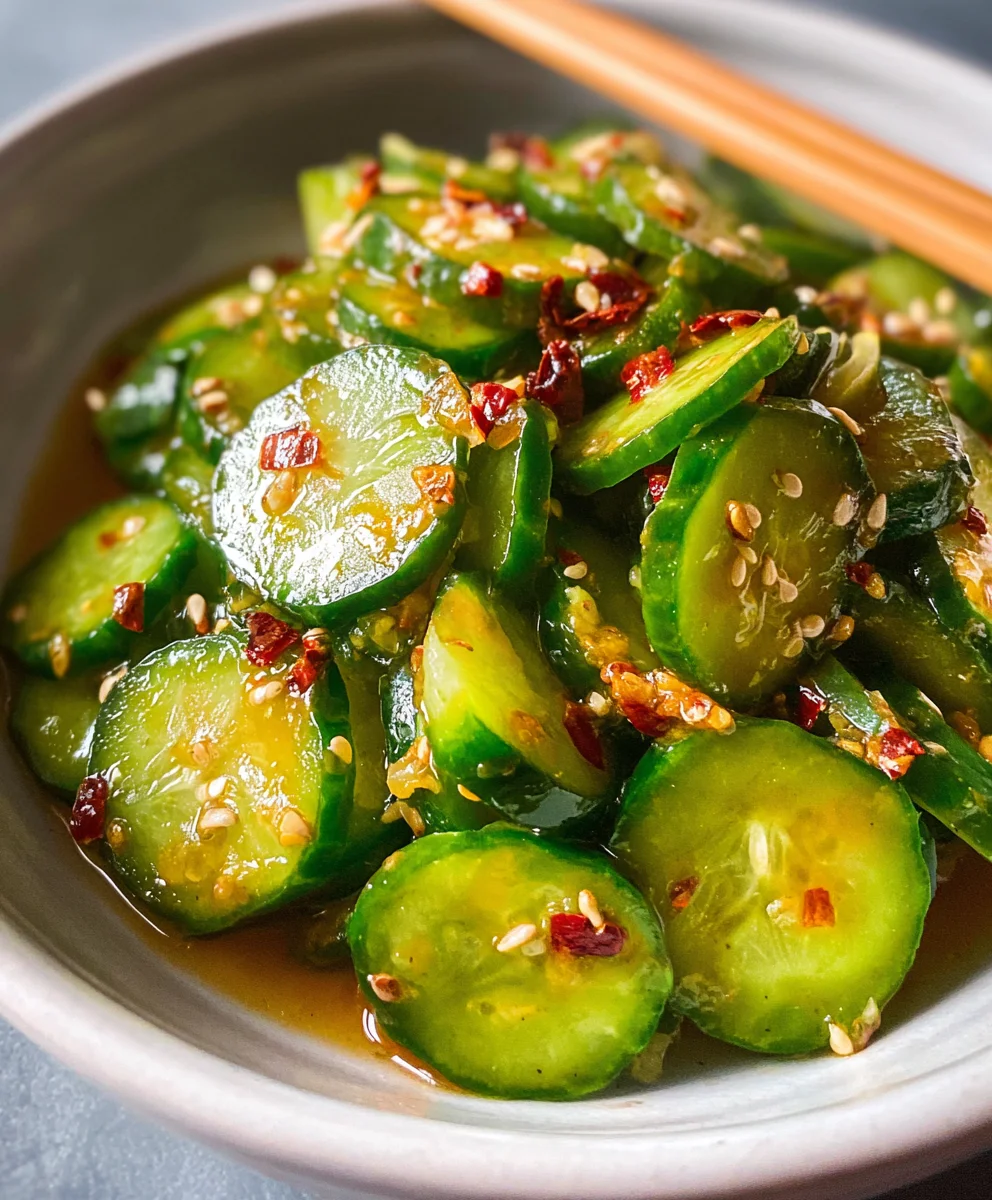 Easy Asian Cucumber Salad- Refreshing & Quick Recipe