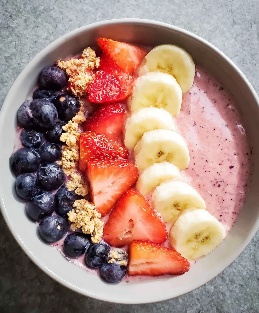 Quick Greek Yogurt Fruit Smoothie Bowl Recipe
