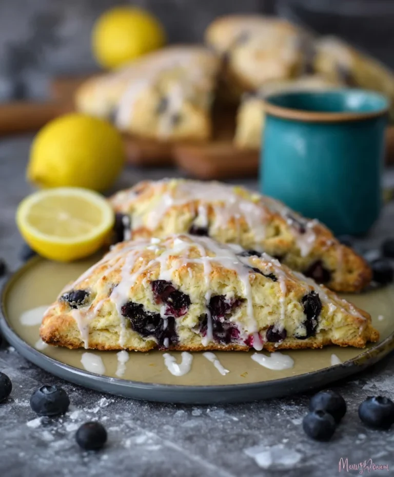 Sourdough Discard Blueberry Lemon Scones – Easy Recipe