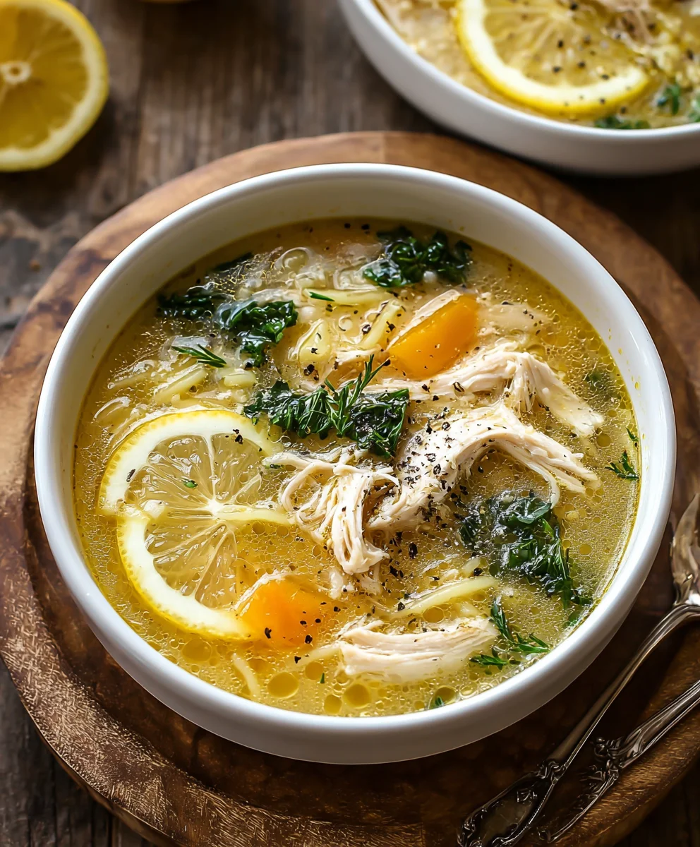 Authentic Greek Lemon Chicken Soup Recipe-Flavorful & Easy