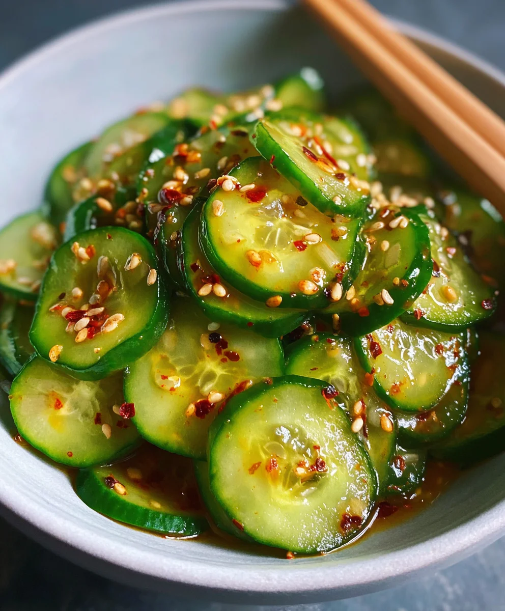 Easy Asian Cucumber Salad- Refreshing & Quick Recipe