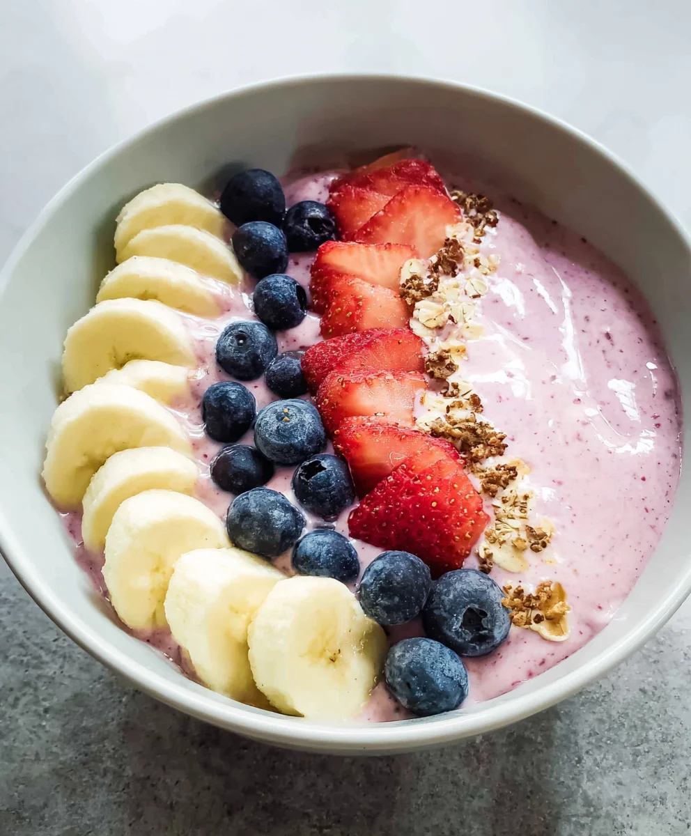 Quick Greek Yogurt Fruit Smoothie Bowl Recipe