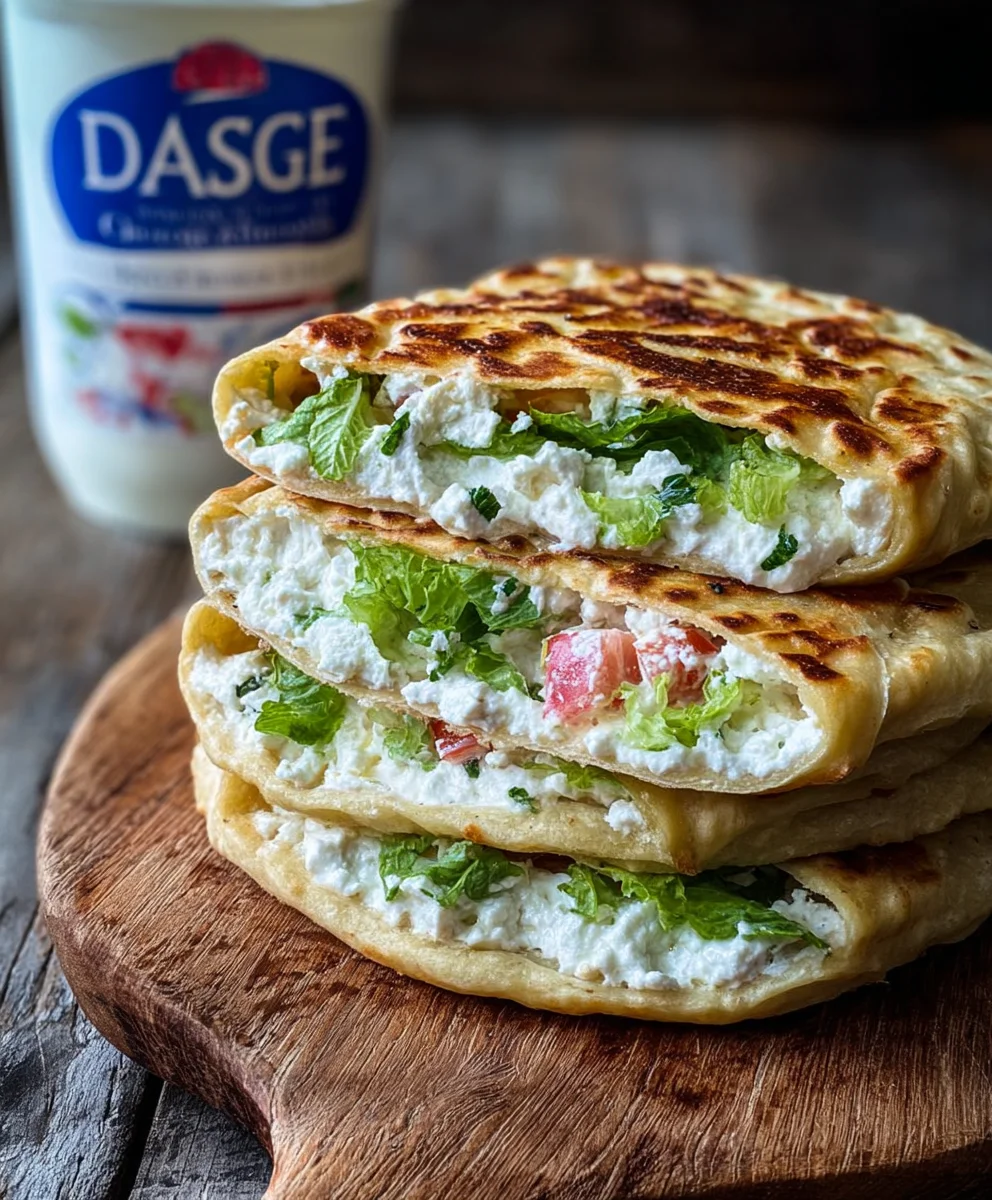 Easy Ingredient Cottage Cheese Flatbread Recipe