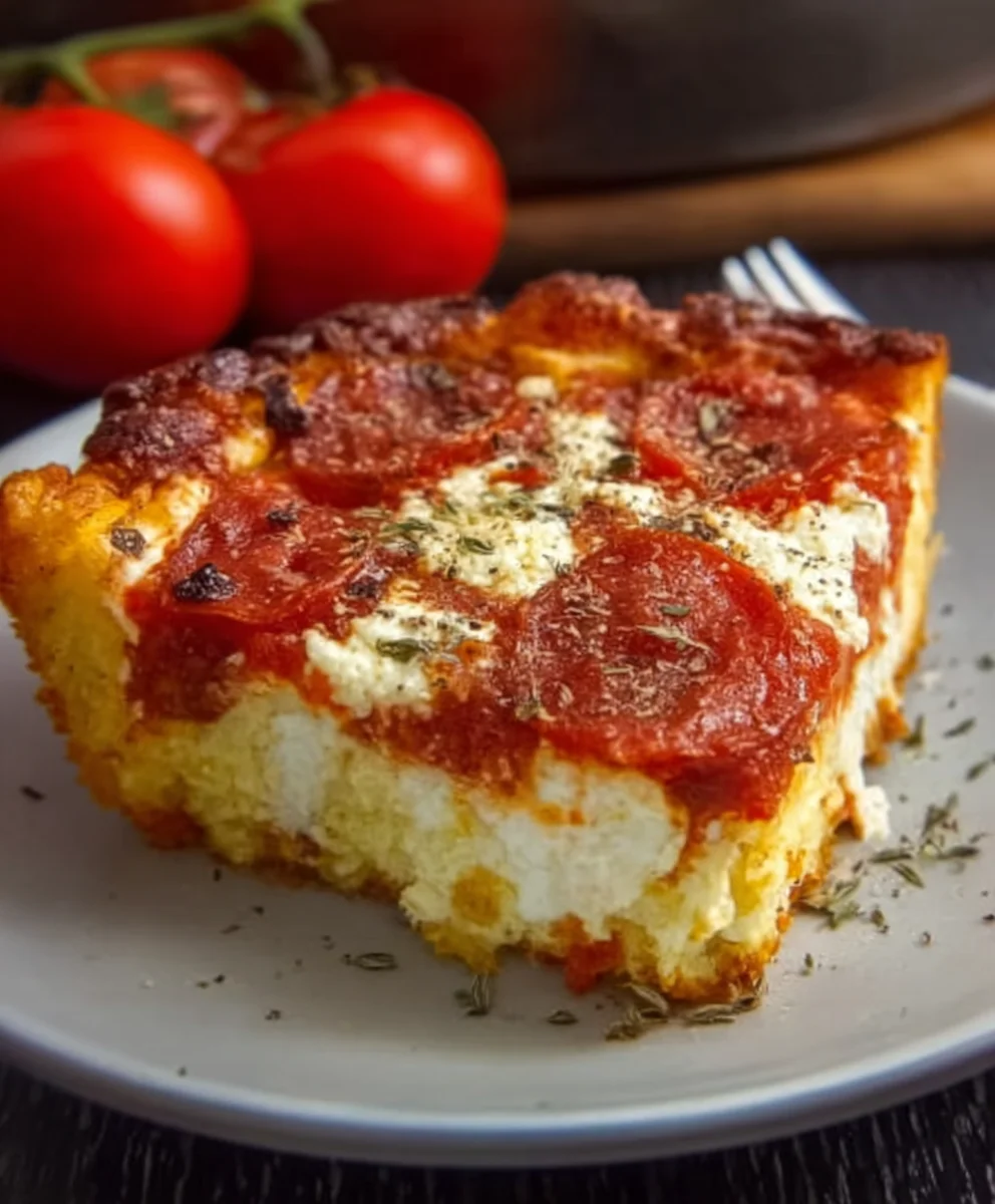 Pizza Cottage Cheese Bake - Easy Low-Carb Meal