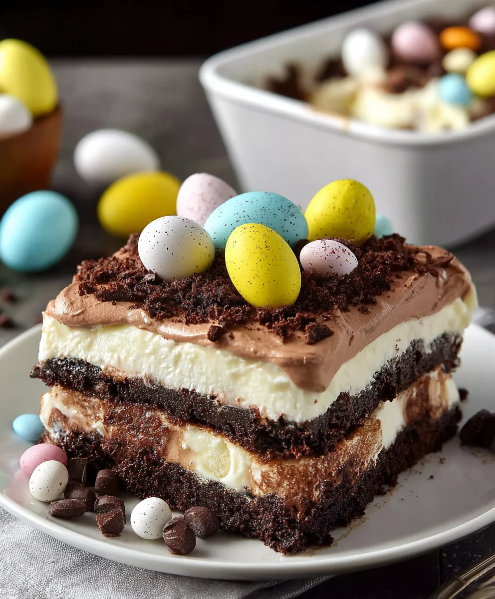 Easter Chocolate Lasagna Recipe-Decadent Dessert Delight