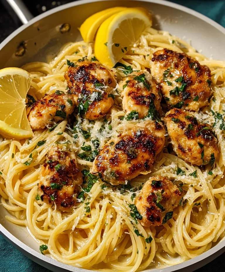 Lemon Parmesan Chicken Linguine – Easy Dinner