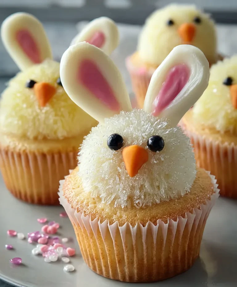 Easter Bunny Chick Cupcakes-Cute & Easy Recipe