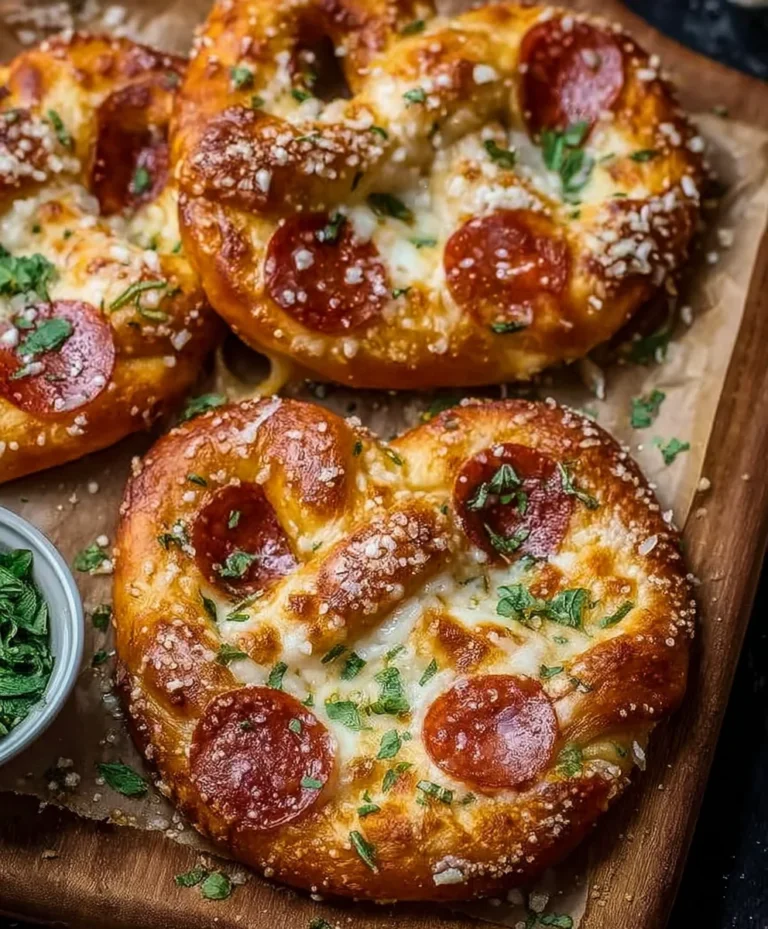 Garlic Butter Beef Beef Pepperoni Pizza Pretzels