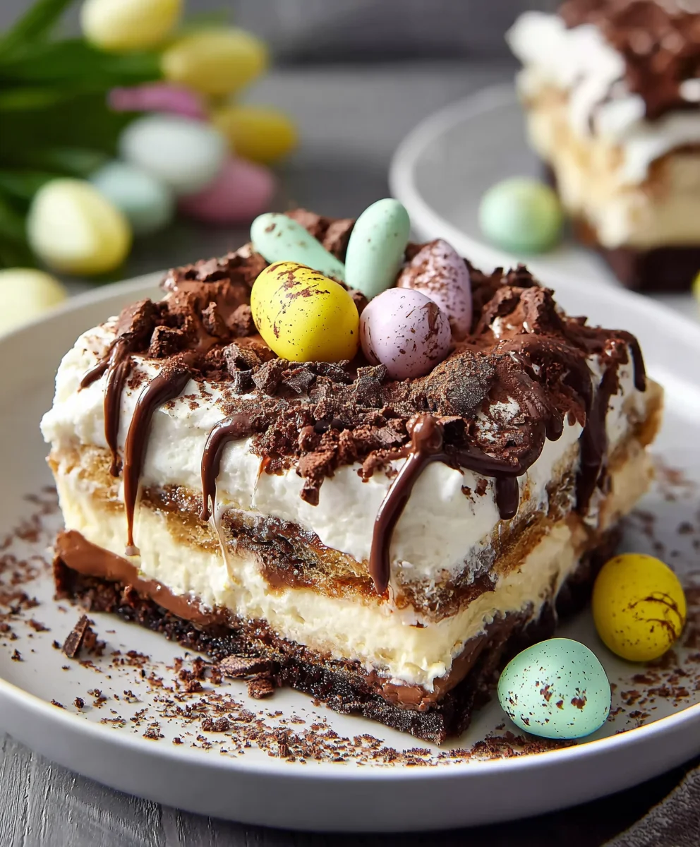 Easter Chocolate Lasagna Recipe-Decadent Dessert Delight