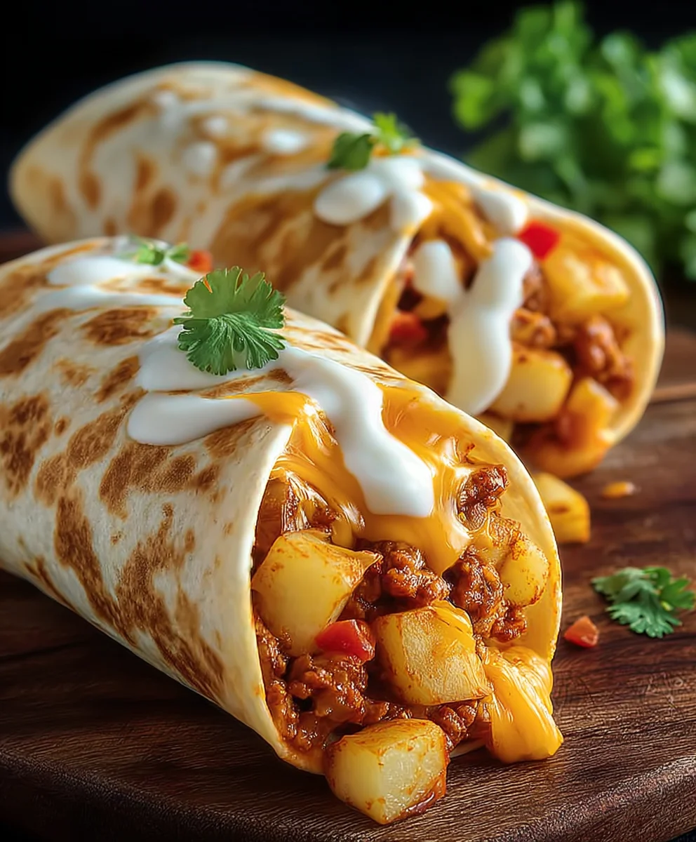 Cheesy Potato Burritos - Easy & Delicious Meal