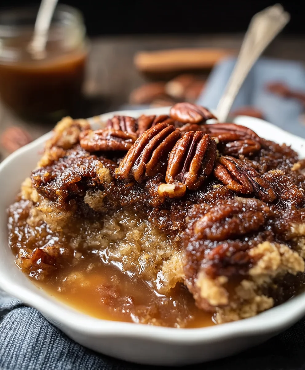 Easy Pecan Pie Cobbler-Quick Delicious Dessert
