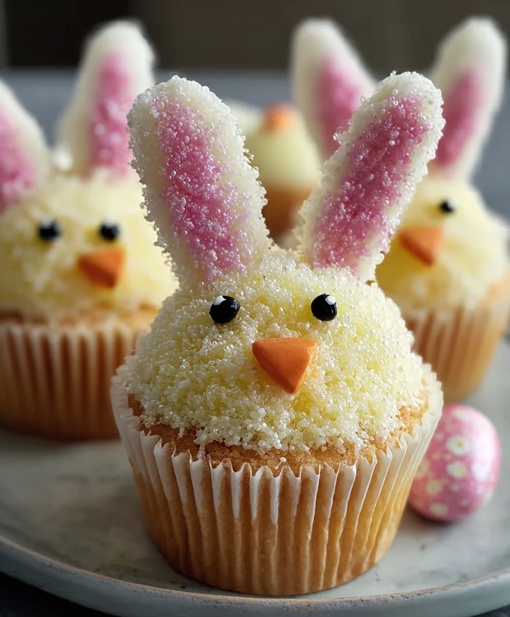 Easter Bunny Chick Cupcakes-Cute & Easy Recipe