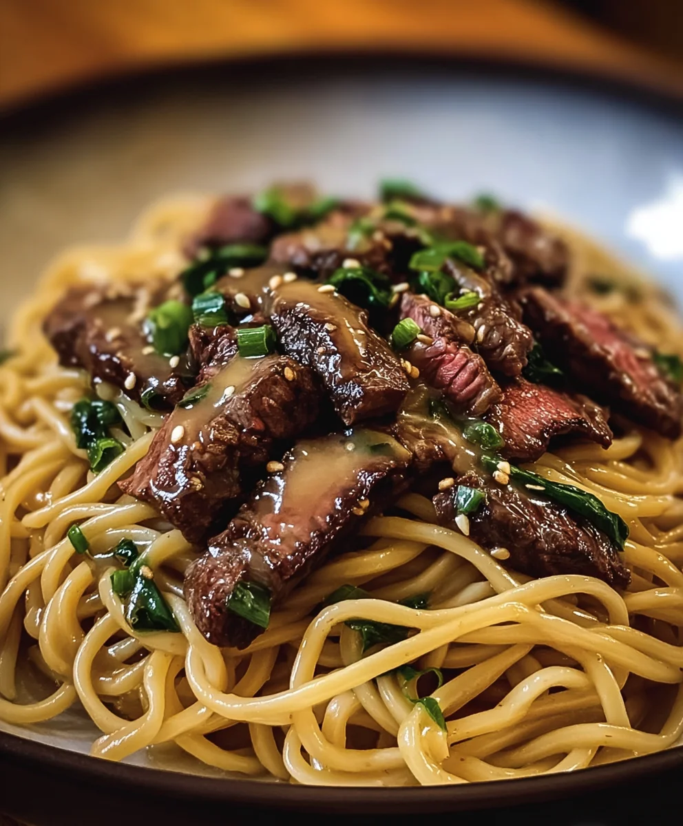 Garlic Butter Beef Lightning Noodles Recipe