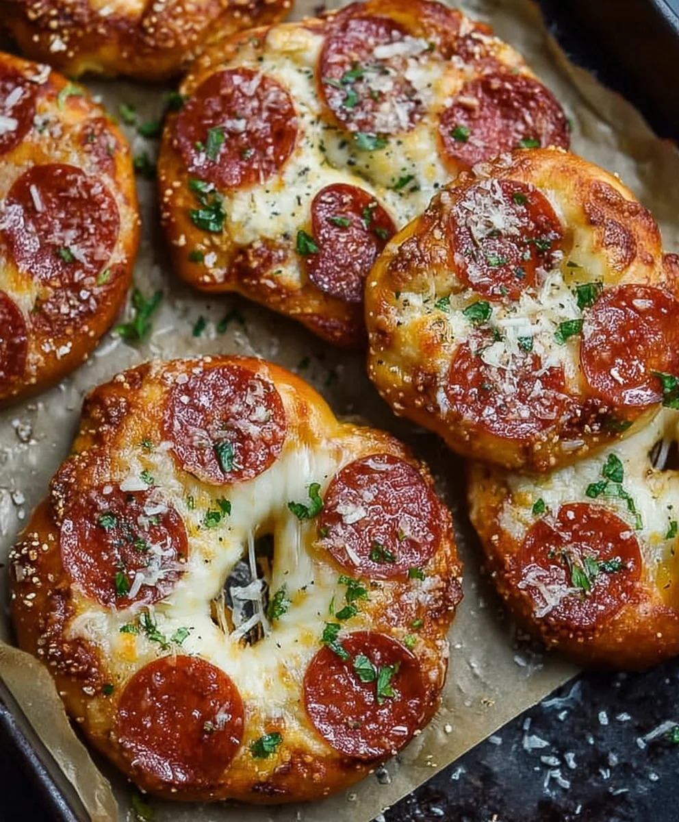 Garlic Butter Beef Beef Pepperoni Pizza Pretzels