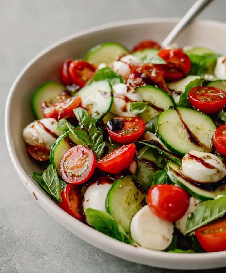 Cucumber Caprese Salad – Fresh & Easy Recipe