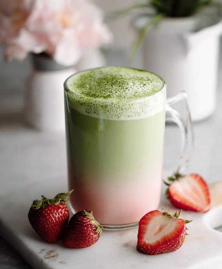 Strawberry Matcha Latte – Refreshing Sweet Treat