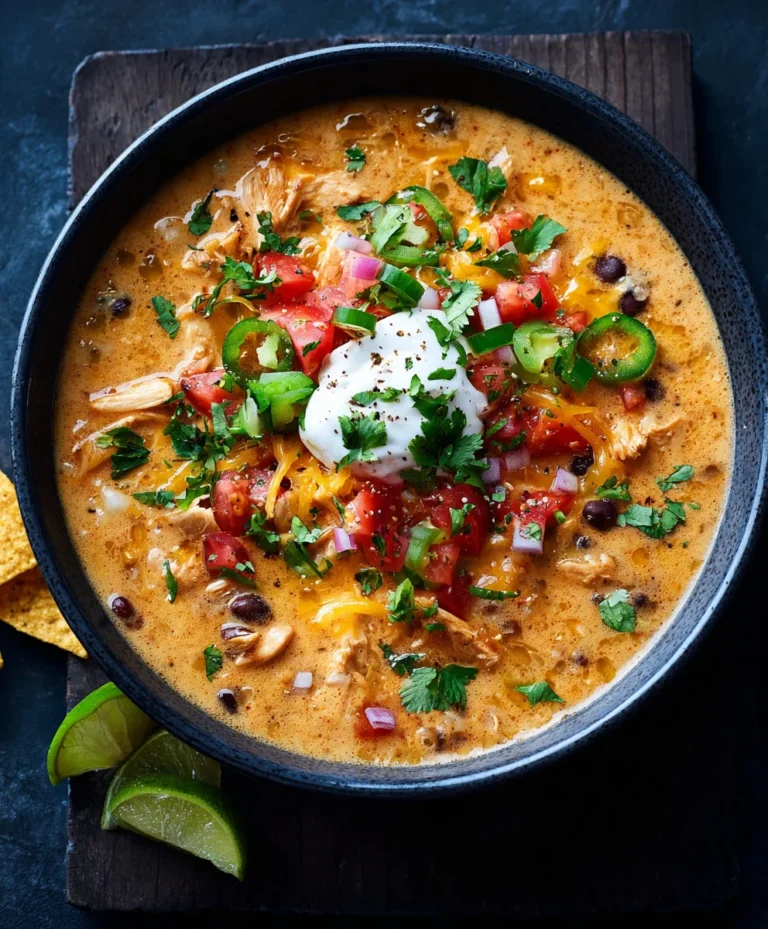 Creamy Chicken Enchilada Soup- Easy Comfort Food