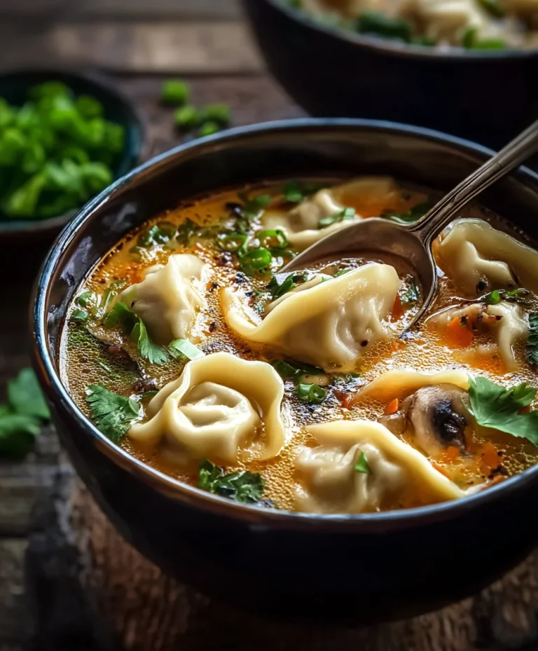 Cozy Thai Beef Potsticker Soup Recipe – Comfort Food