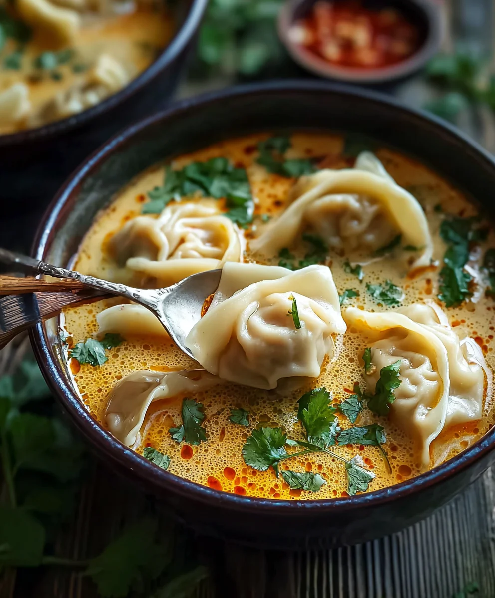 Cozy Thai Beef Potsticker Soup Recipe - Comfort Food