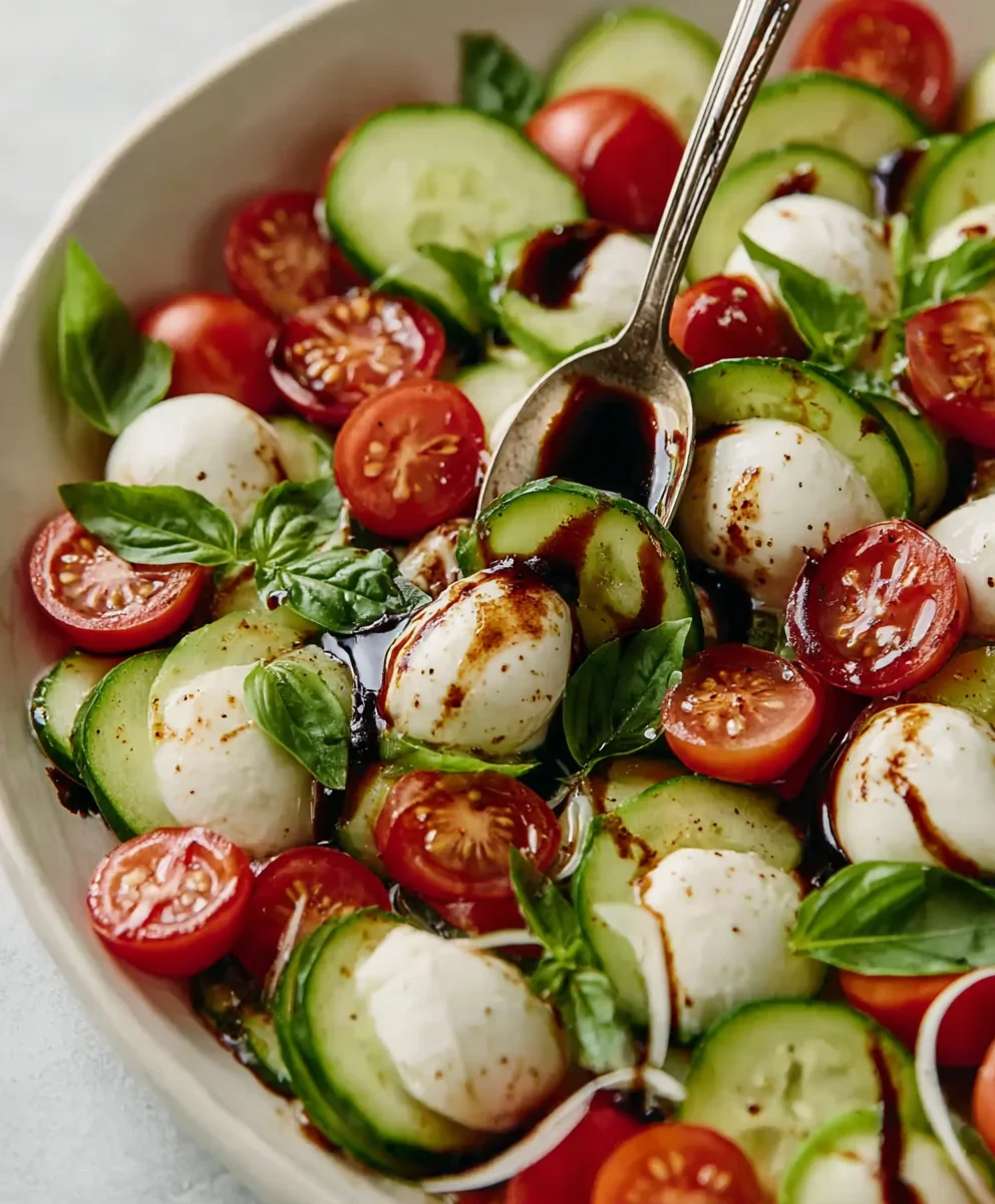 Cucumber Caprese Salad - Fresh & Easy Recipe