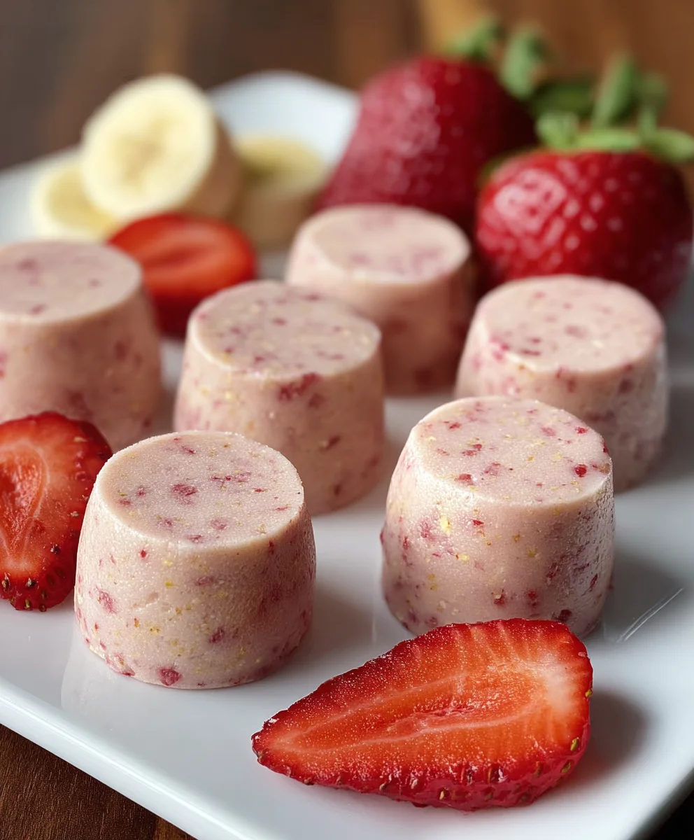 Strawberry Banana Dog Smoothie Bites-Healthy Treat