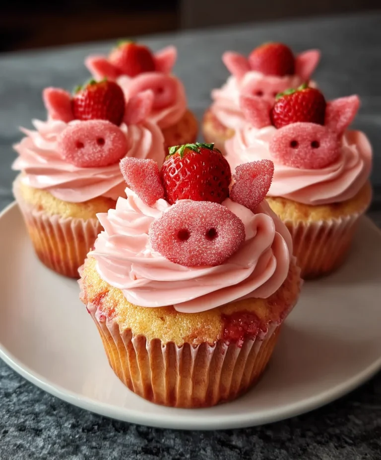Strawberry Beef Cupcakes – Cute & Easy Dessert