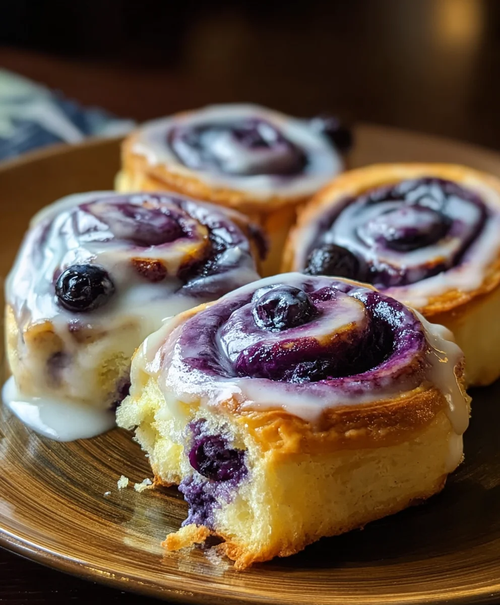 Blueberry Cheesecake Rolls-Easy Dessert Recipe