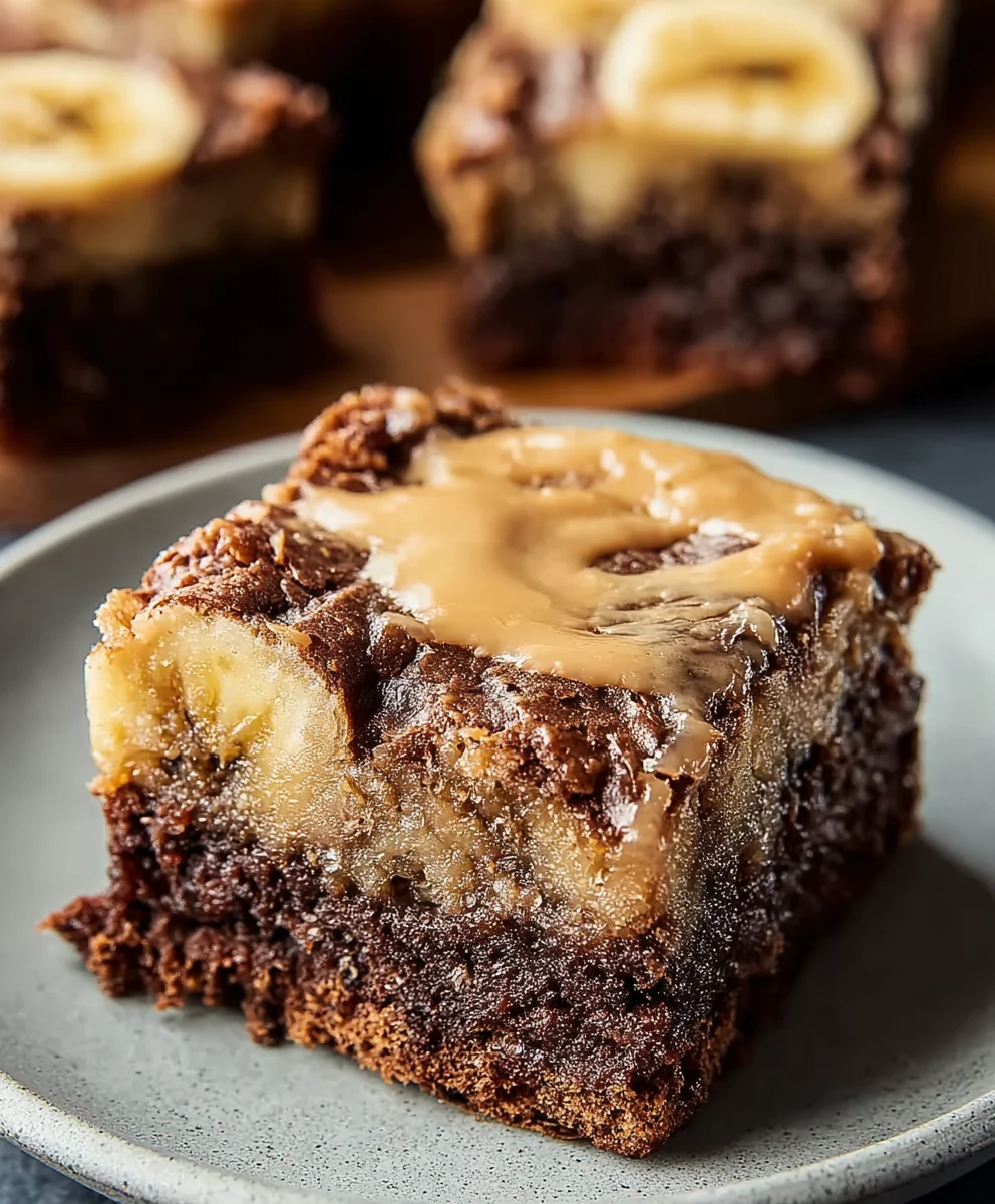 Homemade Banana Bread Brownies - Deliciously Moist & Easy