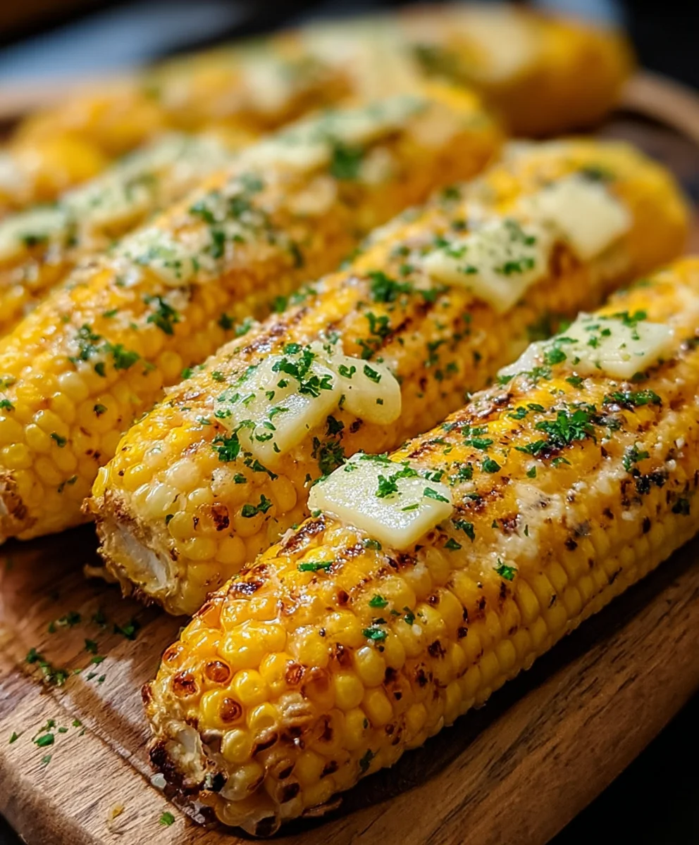 Cheesy Garlic Butter Corn on the Cob Recipe