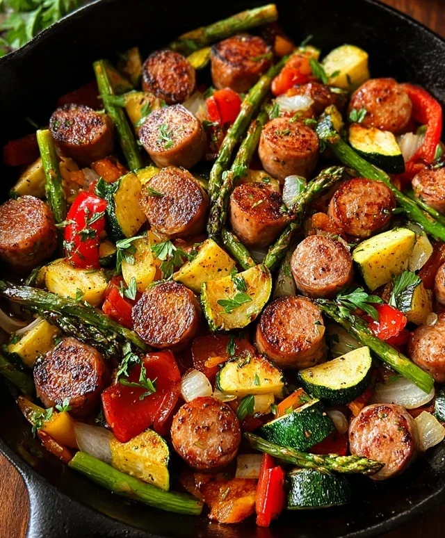 Sausage and Veggies Skillet