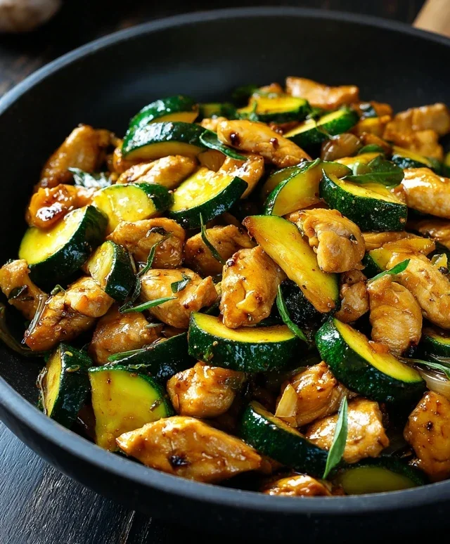 Chicken Zucchini Stir Fry