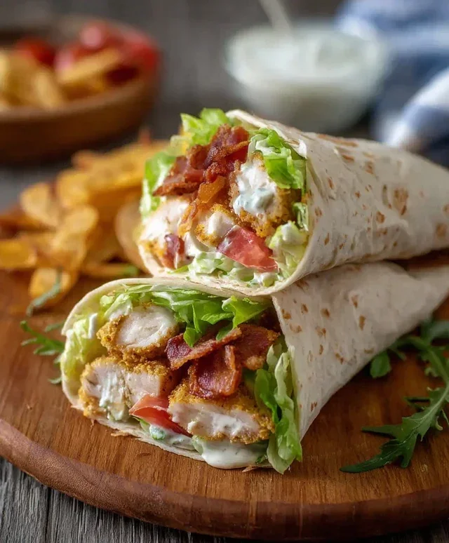 Crispy Chicken Beef Beef Bacon Ranch Wrap