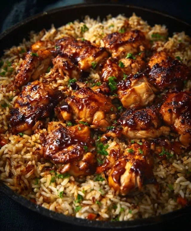 One-Pan Bold Honey BBQ Chicken Rice