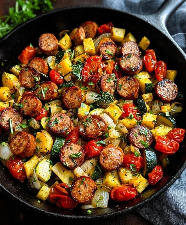Sausage and Veggies Skillet
