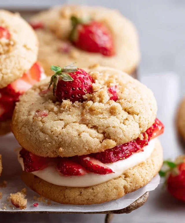 Strawberry Shortcake Cookies