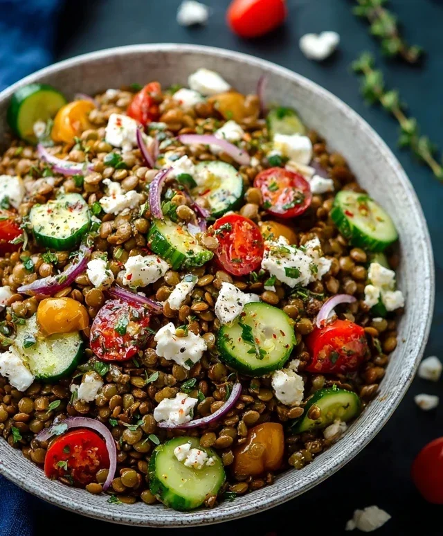 Mediterranean Lentil Salad