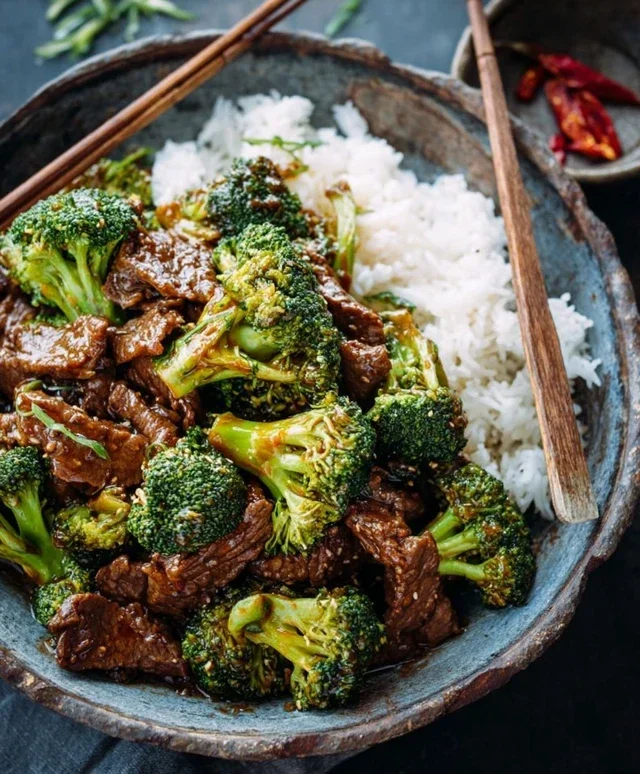 Chinese Beef and Broccoli (牛肉炒西兰花)