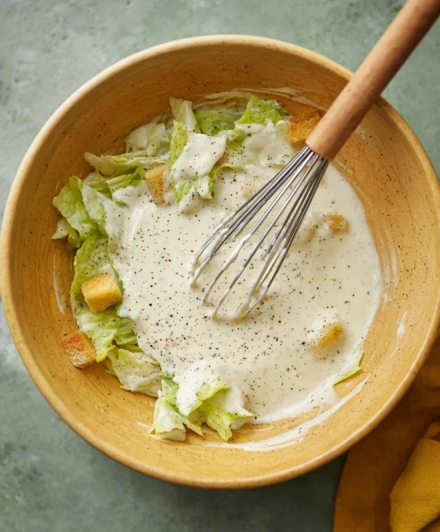 Caesar Salad Dressing (Classic, Creamy & 5 Minutes) 🥗