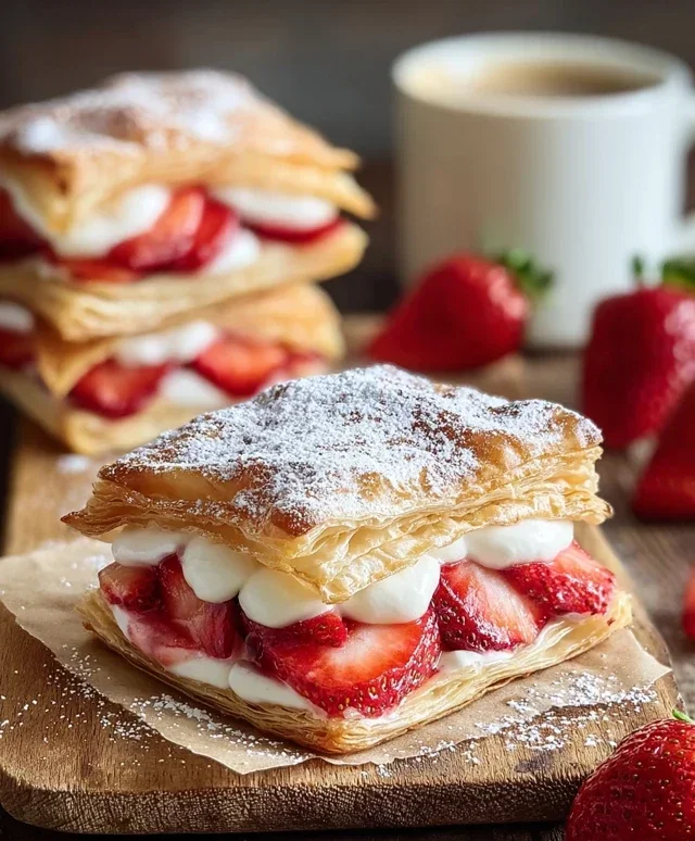 Strawberry Flaky Puffs
