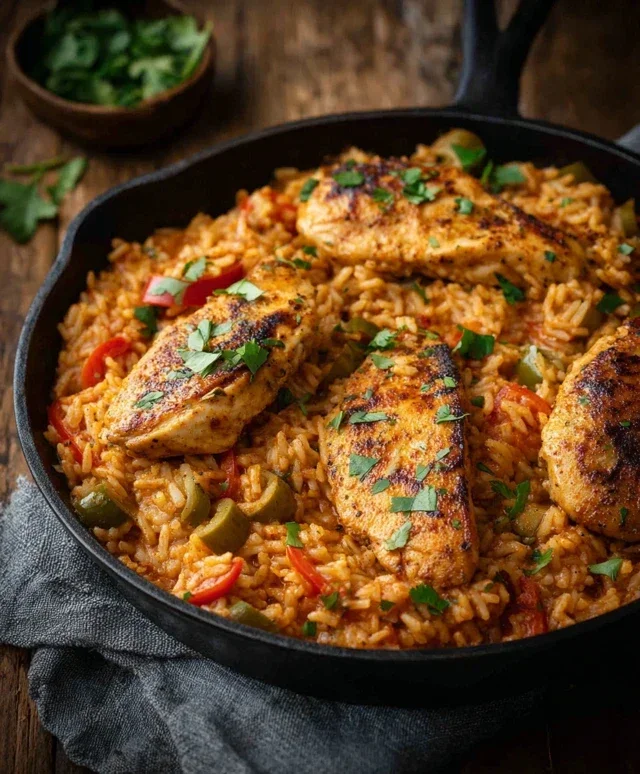 High Protein Creamy Cajun Chicken Rice
