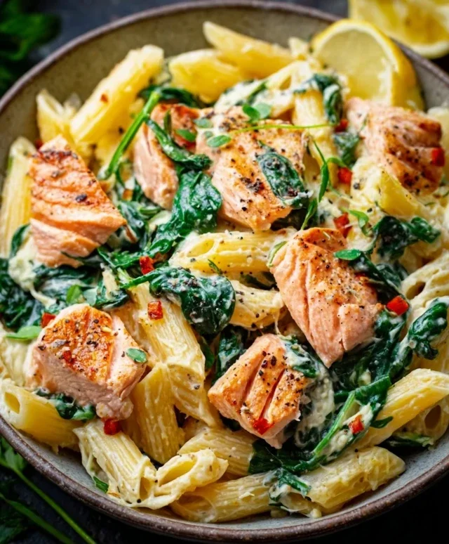 Salmon Spinach Pasta Dish: A Delicious and Nutritious Recipe to Try Today