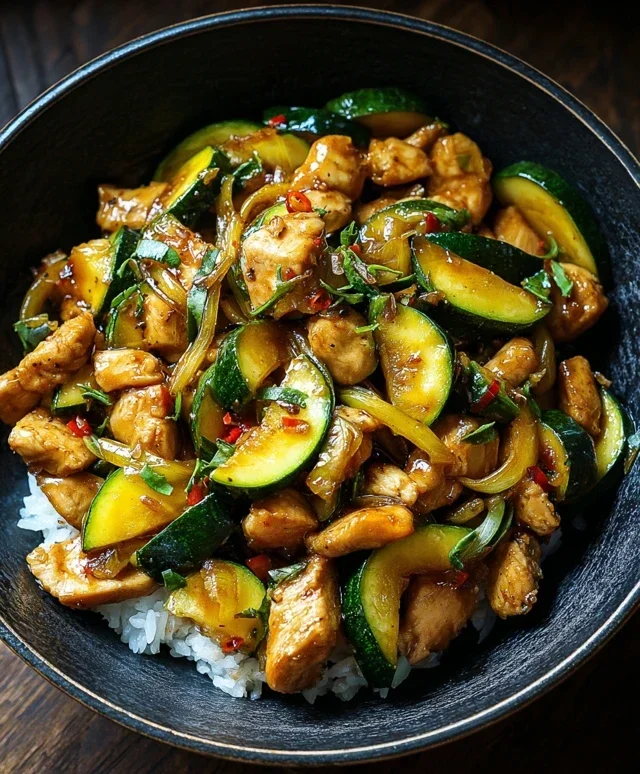 Chicken Zucchini Stir Fry